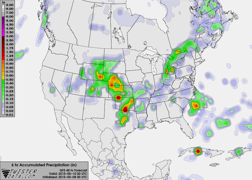 GFS 3 2015050800 F48 PCPIN 6 HR