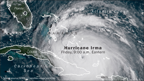 IRMA: Historisk orkan har kurs mod Florida